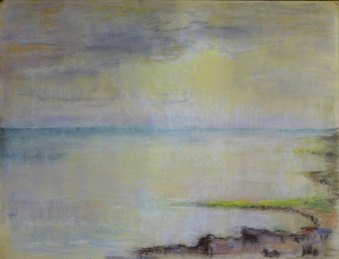 Sonne über dem Meer, Pastell, 1935